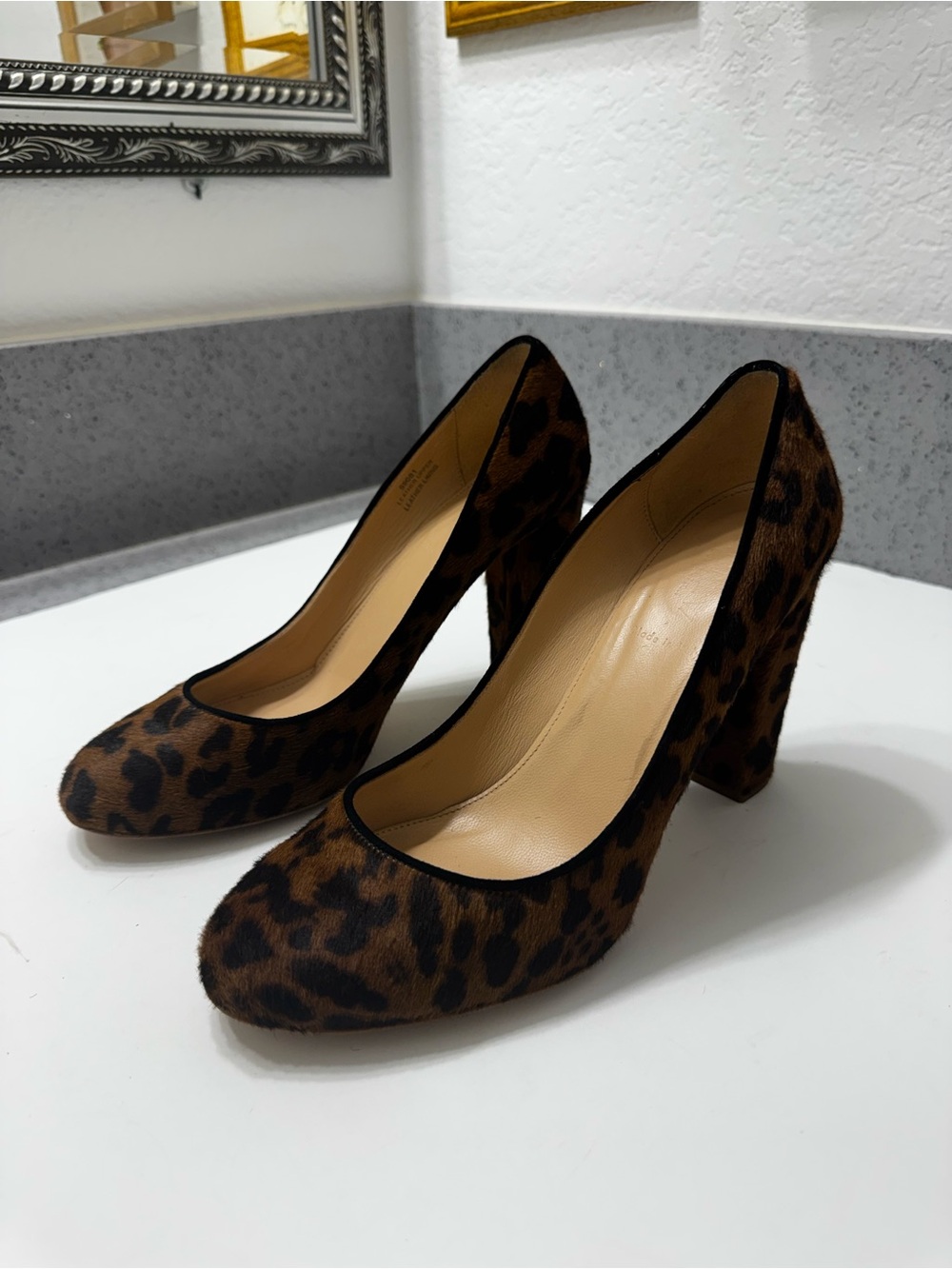 J. Crew Collection Etta Leopard Calf Hair Pump Sz 9.5 - Picture 4 of 11